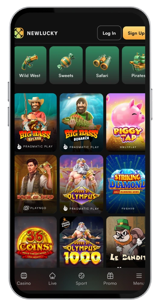 NewLucky officieel site